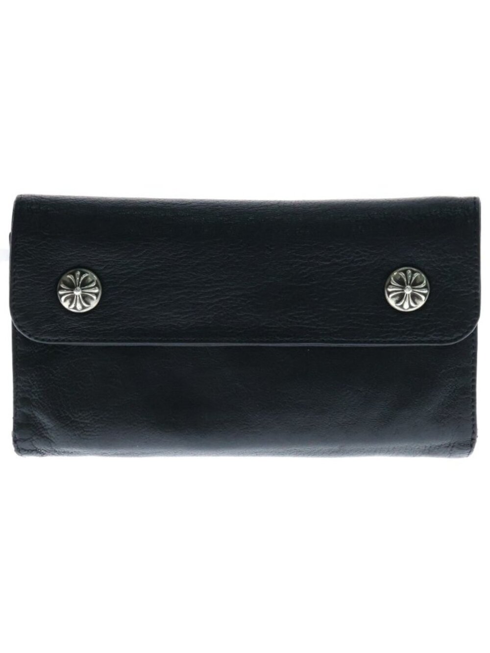 Chrome Hearts Wave Leather Wallet Black